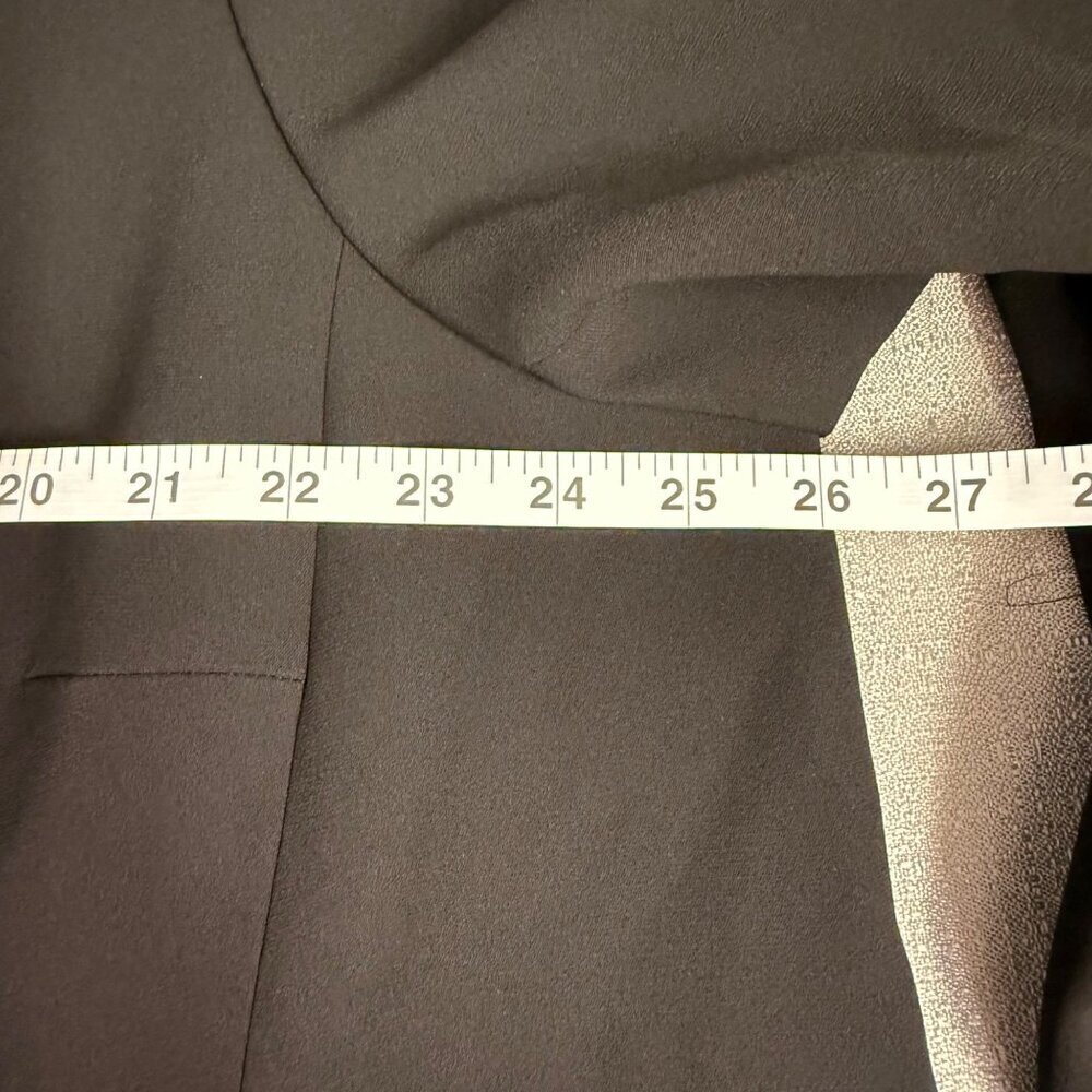 LAFAYETTE 148 Black Tie front Blazer Size 22W  Pockets Minimalist Professional - Picture 11 of 14